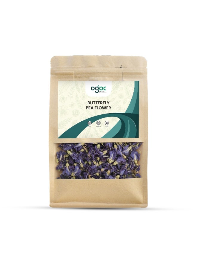 OGOC Premium Dried Butterfly Pea Flowers for Herbal Tea, Natural Coloring & Aromatherapy - Image 1