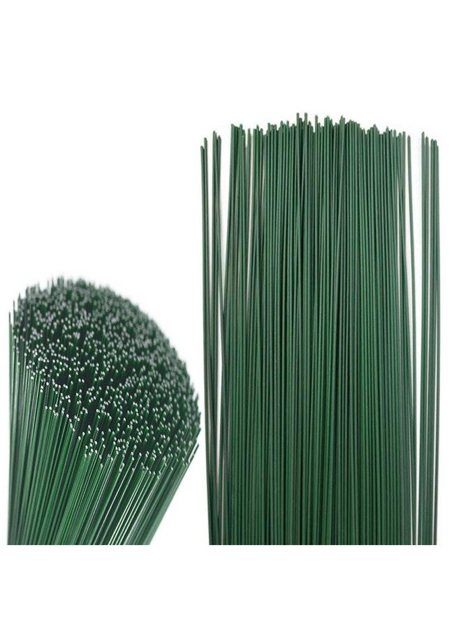 Cshangzei 200 Pcs 16 Inch 22 Gauge Dark Green Floral Stem Wire Flower Making Accessory Perfect For Diy Bouquet Stem Wrapping And Crafts - Image 3