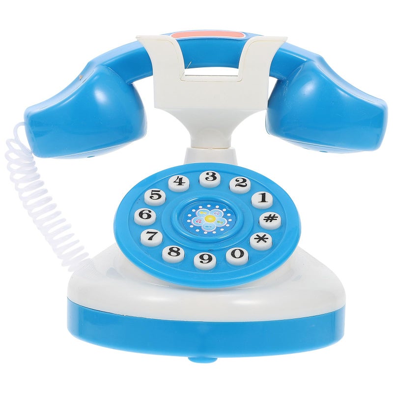 Kids Simulation Telephone Toy With Interactive Dial Pretend Play Phone For Toddlers - Image 5