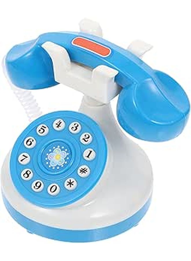 Kids Simulation Telephone Toy With Interactive Dial Pretend Play Phone For Toddlers - Image 1