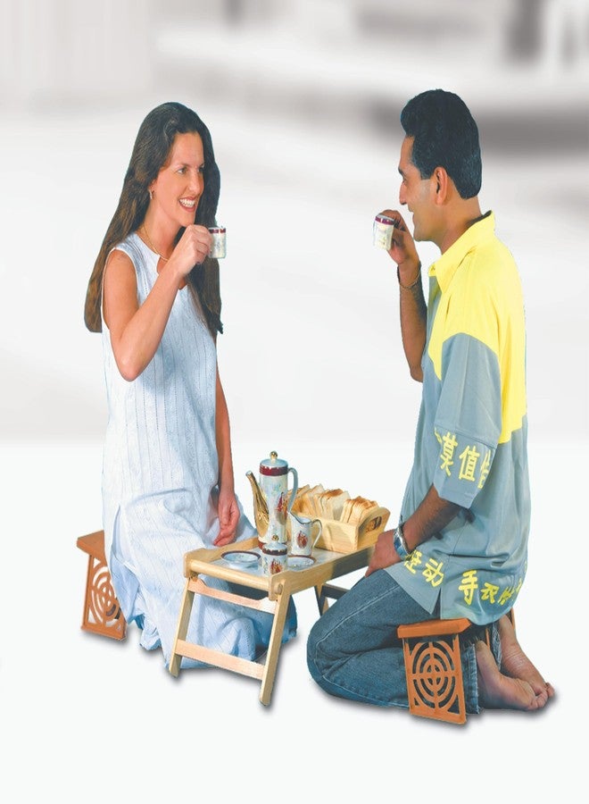 أنجالي كرسي أنجالي المريح لليوغا (كرسي فاجراسانا، بني) - Image 5