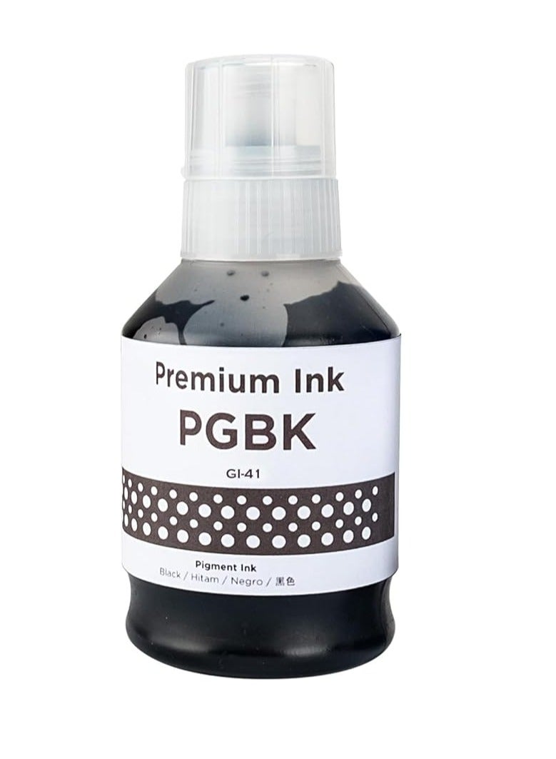 Terabyte GI-41 Black Ink bottle Set 2-Pack High Capacity 135ml for Cann GI-41 GI 41 Compatible for CANN PIXMA G1420 G2420 G2460 G3420 G3460 Printer, Prints Up to 8,000 Pages - Image 1