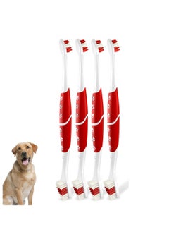 Pet Toothbrush Dual Head Dog  Cat Toothbrush with Soft Bristles Easy Teeth Cleaning Dental Care Oral Hygiene Deep Clean Independent Packaging 4PCS - pzsku/Z0182345AE83B232D468DZ/45/_/1715263048/c8862c0d-51e5-4c02-be3b-800f75852a60