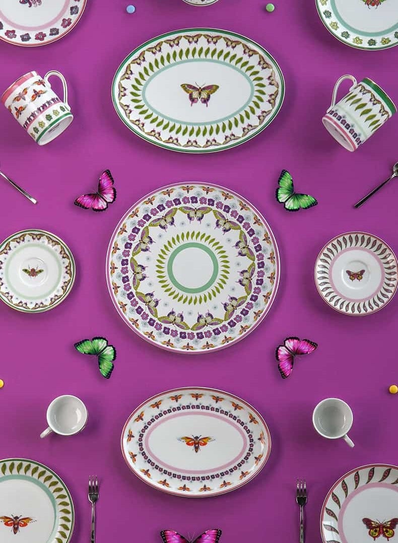 Baci milano Set of 2 Porcelain Coffee Cups 7.7x5.2 cm Amazzonia Baci Milano - Image 3