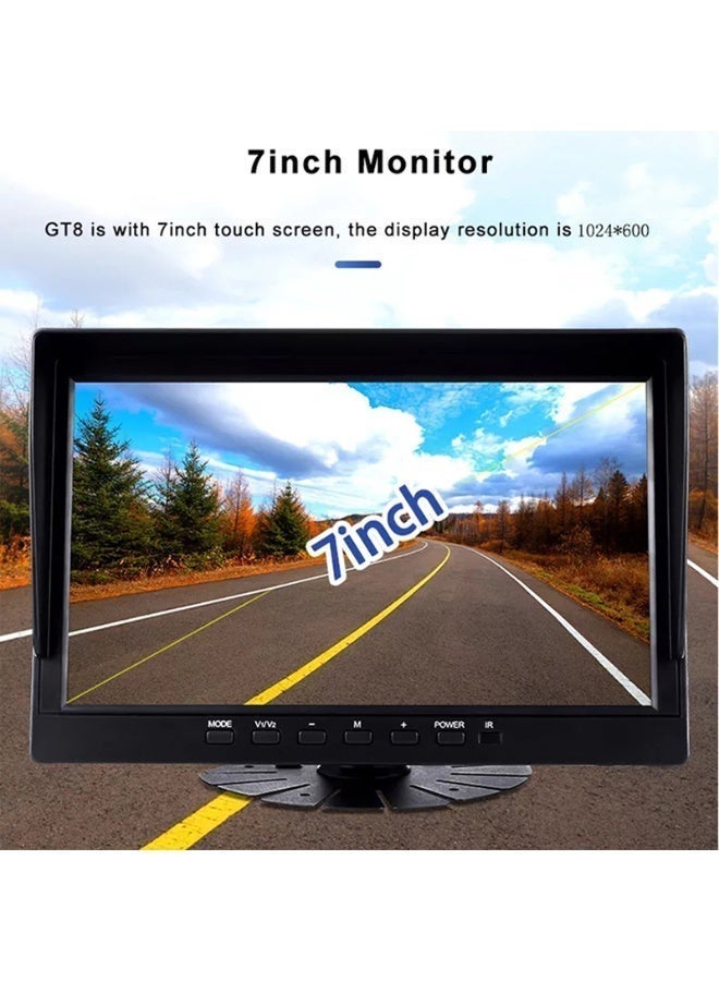 7 inch 4 channels AHD 1080P Dash Camera for Trucks Bus Dashcam - Image 4