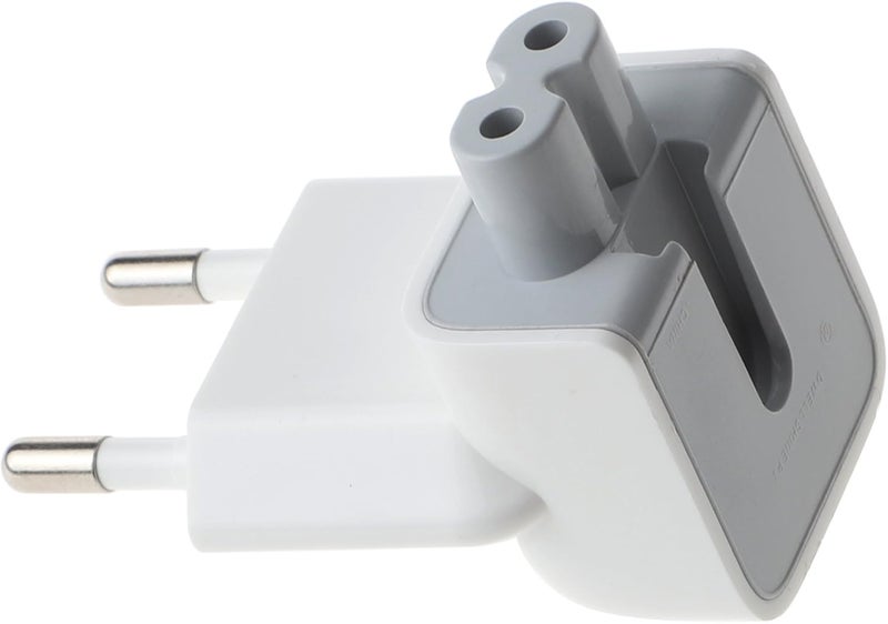 WOVTE Europe Plug Converter Travel Charger Adapter for Apple iBook MacBook White Pack of 2 - Image 4