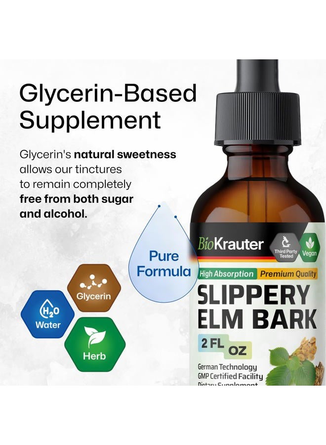MAUWE HERBS Slippery Elm Bark Drops - Ulmus Rubra Slippery Elm Liquid - Respiratory & Digestive Health - Vegan, Alcohol & Sugar Free Extract - 2 Fl.Oz. - Image 4