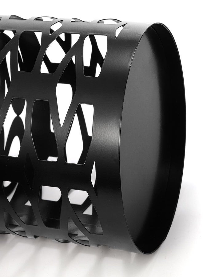 زينفن حامل مظلات زينفن، حامل مظلات معدني أسود قائم بذاته، حامل عصا للمشي، رف مظلات دائري للمدخل، المنزل، المكتب، 5.9 × 5.9 × 15.7 بوصة - Image 5