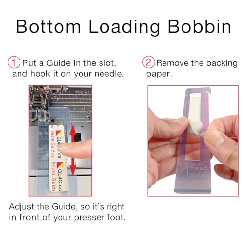 Guidelines4Quilting Super Easy Seam Guide Setter with 6 Reusable Adhesive Seam Guides - Easily Set a Scant 1/4-Inch Guide to Achieve Accuracy and No Fabric Waste - For Any Sewing Machine - Made in USA - Image 5