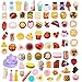 Thildani 80 Pcs Mini Food Miniature Dollhouse Accessories 112 Scale Small Doll Food Decor Mini Kitchen Set Tiny Things Toys - Image 3