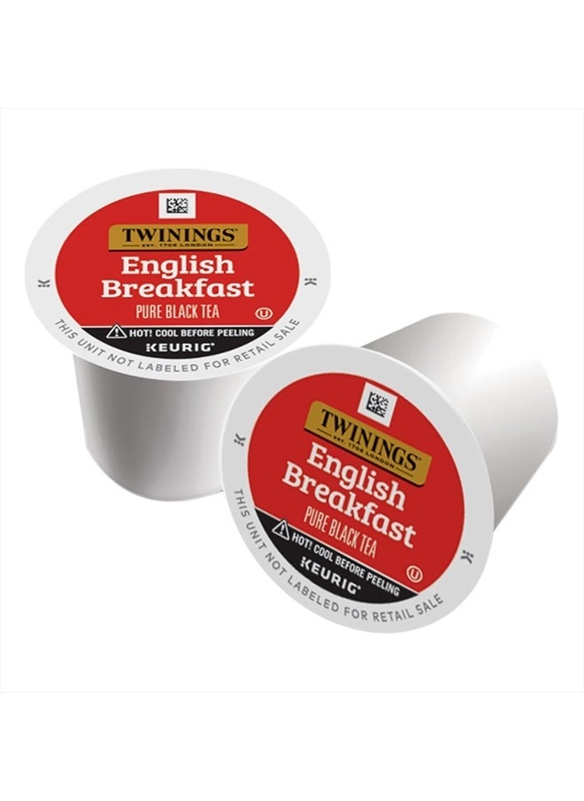 Twinings English Breakfast Tea Single Serve K-Cup Pods for Keurig, Caffeinated, Smooth, Flavourful, Robust Black Tea, 24 Count (Pack of 2)  - Image 2