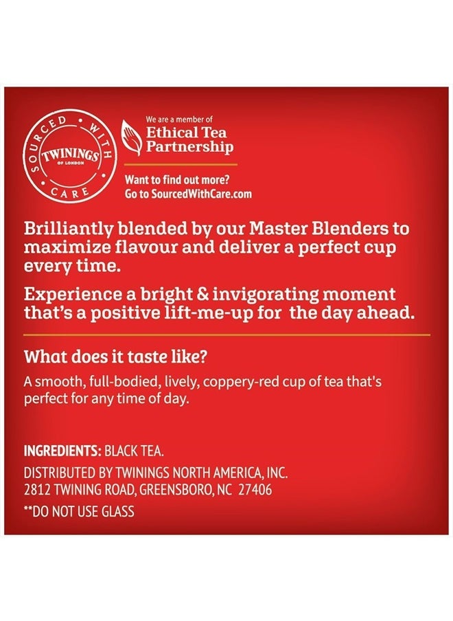 Twinings English Breakfast Tea Single Serve K-Cup Pods for Keurig, Caffeinated, Smooth, Flavourful, Robust Black Tea, 24 Count (Pack of 2)  - Image 5