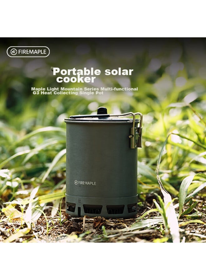 Fire-Maple Huofengqingshan Outdoor Camping Hiking Mountaineering Heat-gathering Cooking Pot Set, Portable Travel Picnic Day Trip Camping Stove Cookware - Image 1