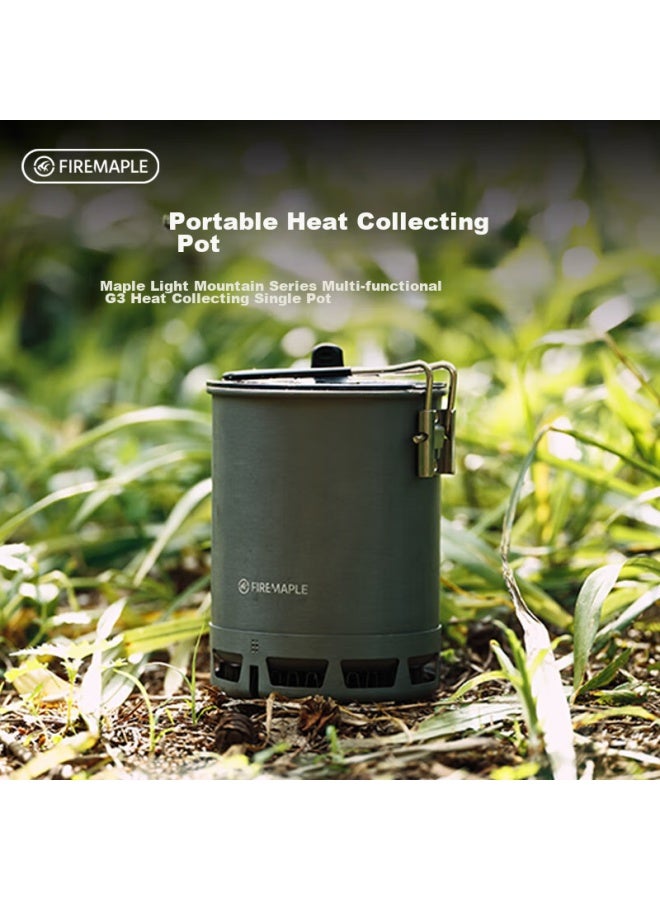 Fire-Maple Huofengqingshan Outdoor Camping Hiking Mountaineering Heat-gathering Cooking Pot Set, Portable Travel Picnic Day Trip Camping Stove Cookware - Image 2