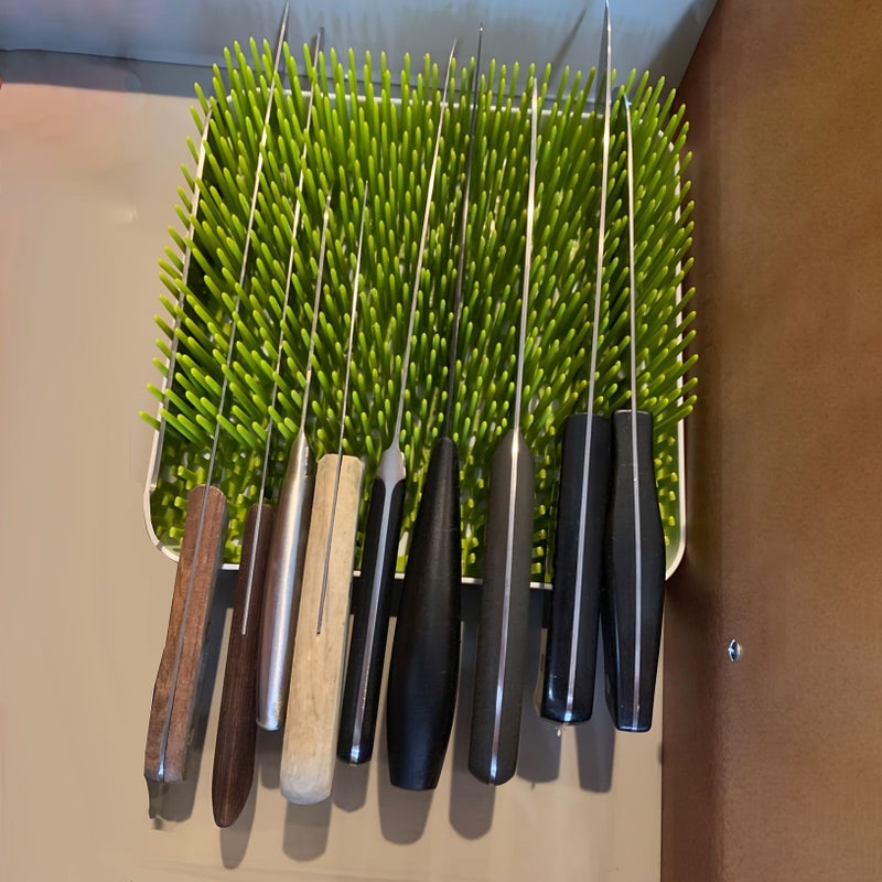 Green Grass Patterned Drainage Rack 2 Piece Split Detachable Design - Image 5