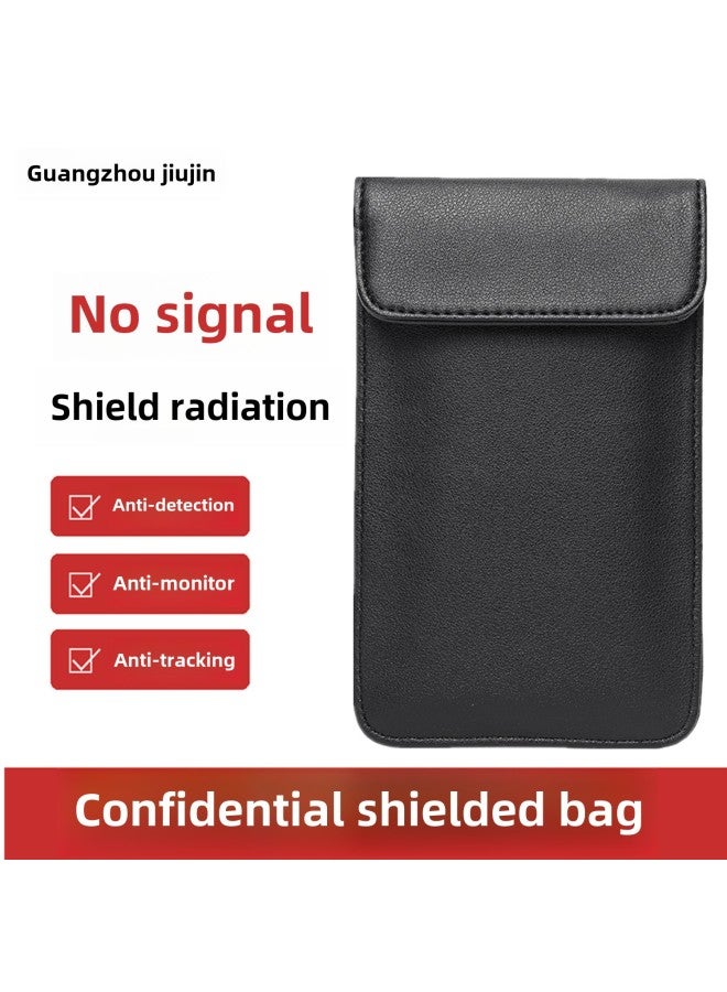 Mobile Phone Signal Shielding Bag Pregnant Women Anti-radiation Mobile Phone Bag Anti-secret GPS Positioning Anti-interference 6.5 Inch 7 Inch Set-Color:Trumpet (18.5*11cm)