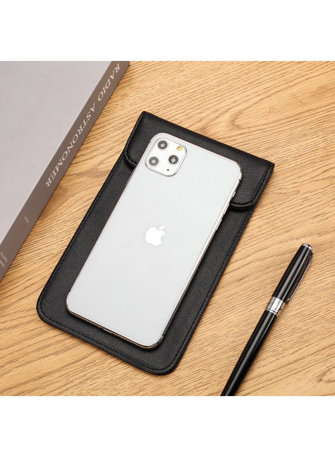 Mobile Phone Signal Shielding Bag Pregnant Women Anti-radiation Mobile Phone Bag Anti-secret GPS Positioning Anti-interference 6.5 Inch 7 Inch Set-Color:Trumpet (18.5*11cm)