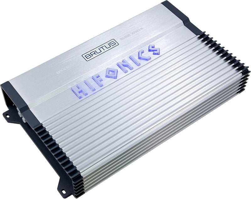 Hifonics BXX1600.4 1600 Watt RMS 4-Channel Stereo Speaker Amplifier Brutus Car Audio, Chrome - Image 1