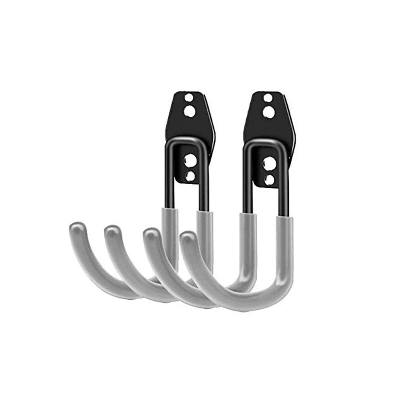 xilaxila Garden Hose Hanger Wall Mount,Cast Iron Garden Hose Holder Storage for Outside Water Hose, Air Hose(2PC) (Gray) - Image 1