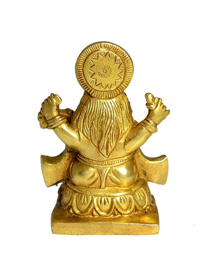 Crystu Brass Saraswati Idol, Standard, Gold, 1 Piece - Image 5