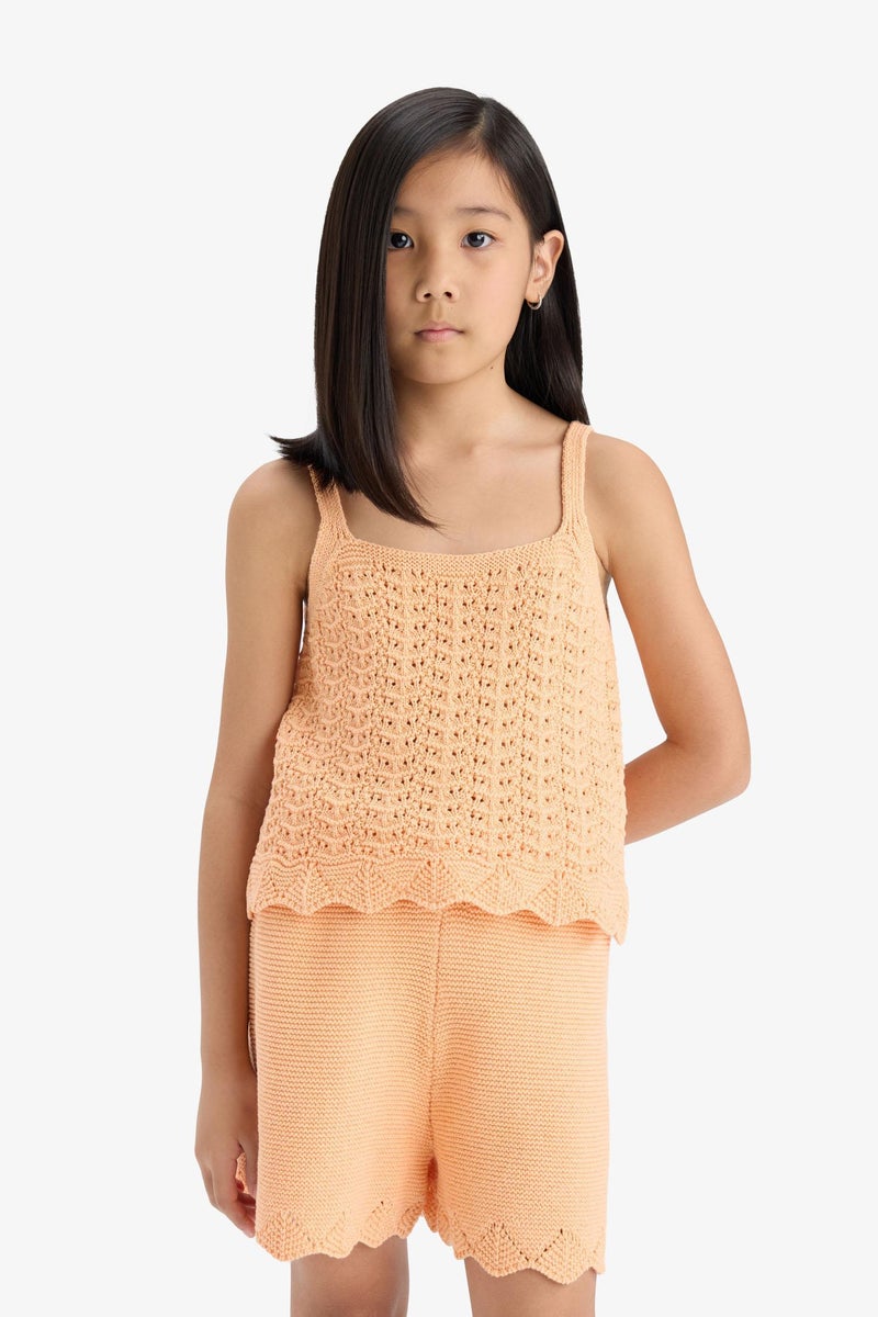 DeFacto Pink Girl Girl Regular Fit Shorts Casual - Image 4