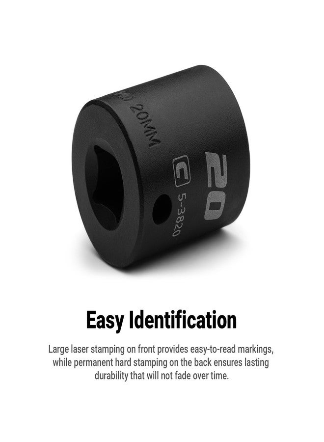 Capri Tools 11 mm Shallow Impact Socket, 3/8-Inch Drive, 12-Point, Metric - Image 5