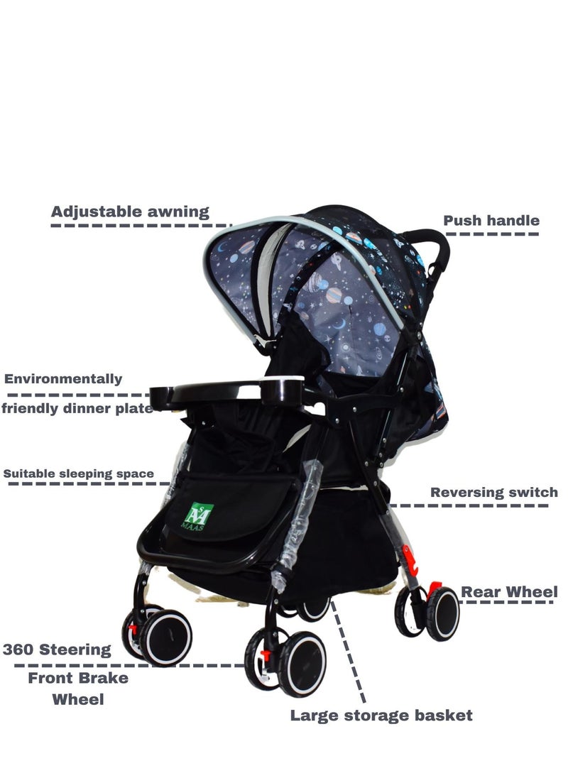 Lightweight Stroller with Compact Folding and Multi-Position - Portable Handle Stroller Adaptable Stroller and Swivel Wheels - pzsku/Z018300C5FCB00C2C3CA8Z/45/_/1694693289/b763c32a-f7c3-4515-bf6c-eb6e73048dff