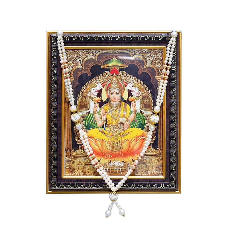 Puja N Pujari Puja N Pujari Stone Pearls and Beads Garland for Photo Frames and God Idols Decoration  - Image 2