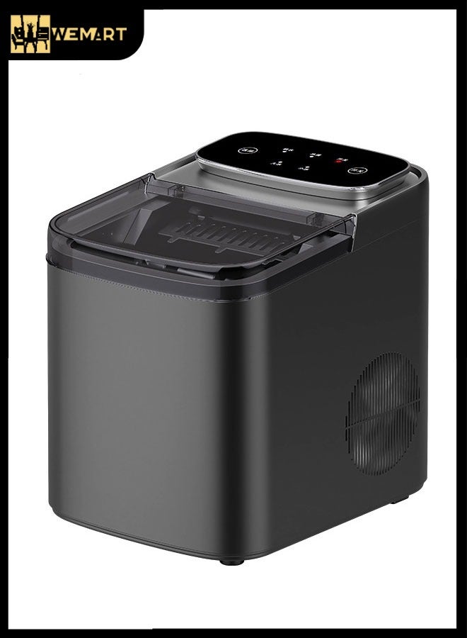 WEMART Ice Maker Countertop, Portable Self-Cleaning Ice Maker Machine with Handle, Scoop and Basket,Ideal for Home, Kitchen, Office, Party - Image 1