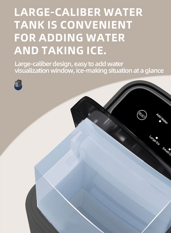 WEMART Ice Maker Countertop, Portable Self-Cleaning Ice Maker Machine with Handle, Scoop and Basket,Ideal for Home, Kitchen, Office, Party - Image 5