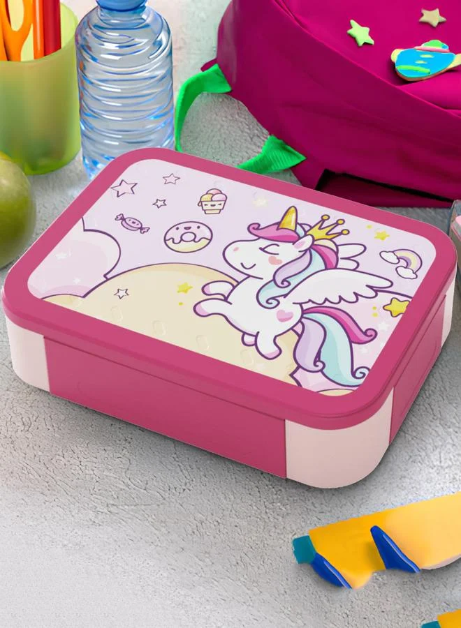 PEARL Kids Plastic Bento Box Small, Unicorn