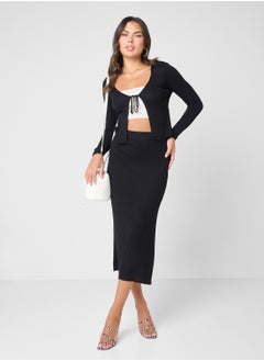 ONLY High Waist Knitted Skirt  - Image 4