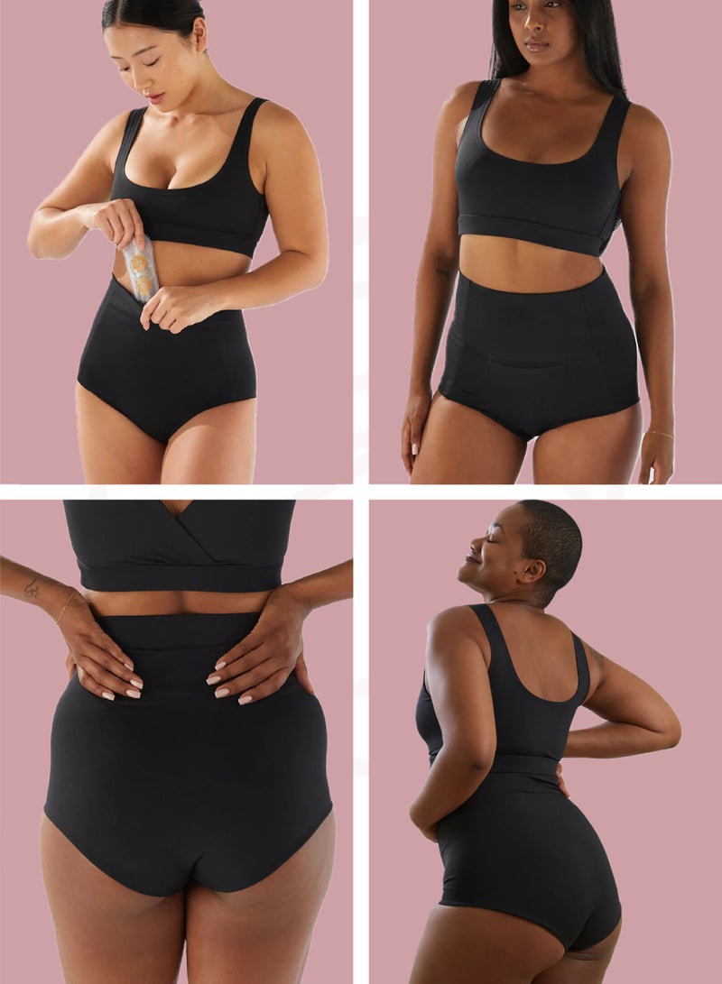 BARE-MUM Postpartum Briefs | Reversible | Soft & Supportive | Holds Warm & Cool Insert | Breathable & Comfortable | Designed for C-Section & Perineal Relief | Machine Washable - Large Size - Image 5