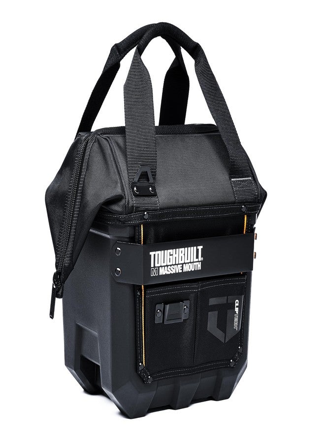 ToughBuilt - Massive Mouth 12-Inch Tool Bag, Compact Wide-Opening Tool Bag with Hard Body Construction, Reinforced Handles, Shoulder Strap, and 25 Pockets - Image 5