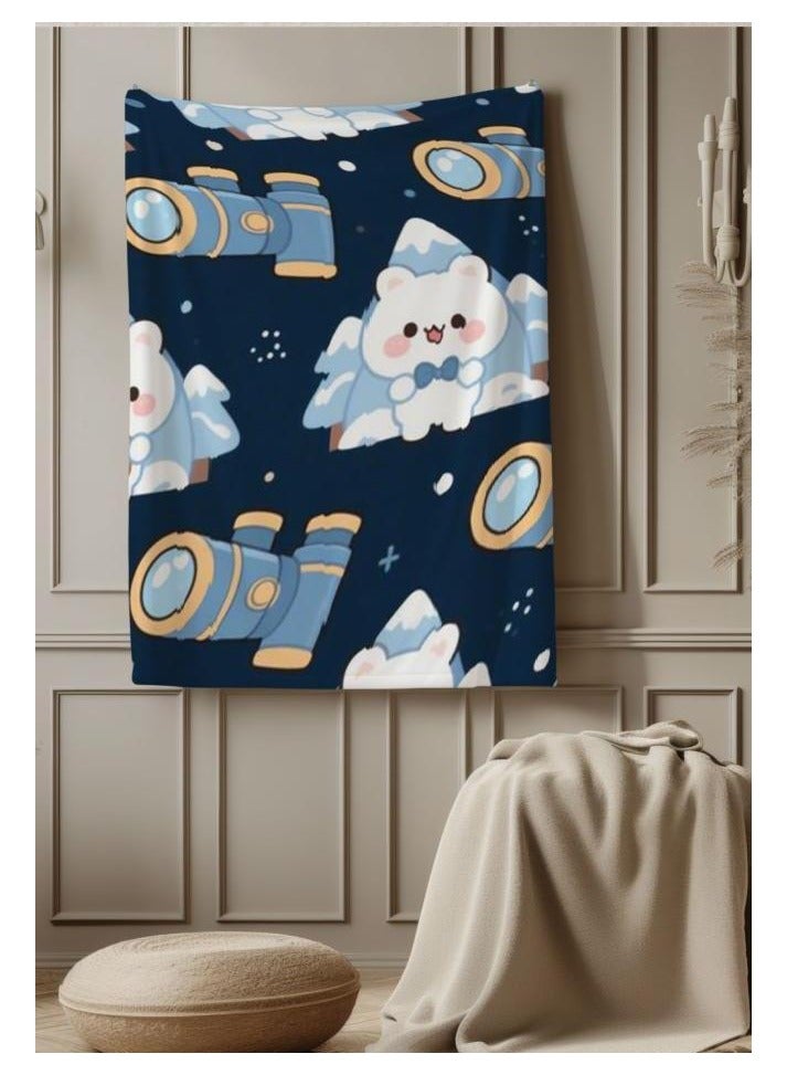 عام بطانية رقيقة من الفانيلا (دافئة ومريحة، ومناسبة للنوم واستخدام الألعاب وإزالة الغبار ومقاومة للرمل) 150 سم * 200 سم - 463 - Image 3