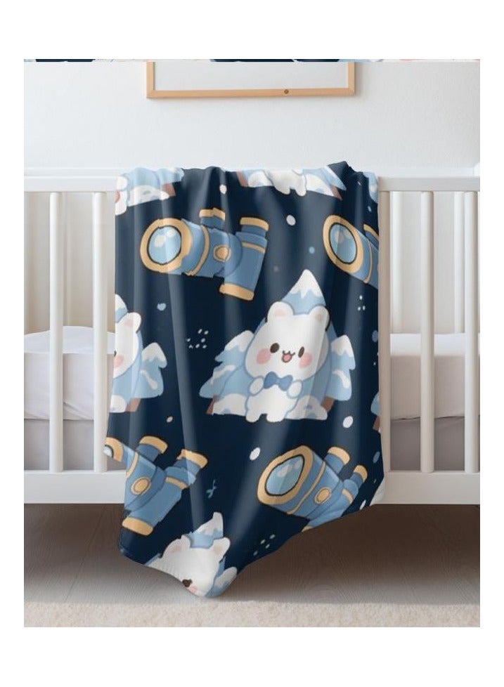 عام بطانية رقيقة من الفانيلا (دافئة ومريحة، ومناسبة للنوم واستخدام الألعاب وإزالة الغبار ومقاومة للرمل) 150 سم * 200 سم - 463 - Image 4