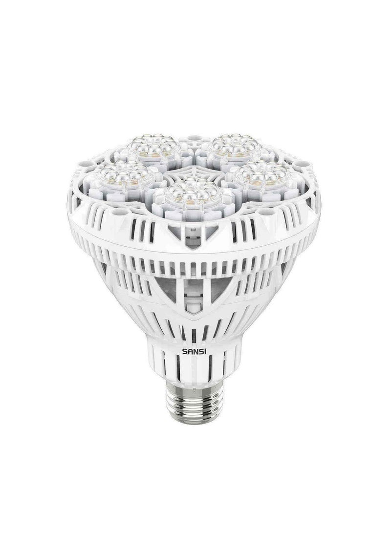 سانسي لمبة نمو نباتات SANSI BR30 بإضاءة LED كاملة الطيف – قاعدة E27 – ٢٤ واط – إضاءة PAR عالية للنباتات الداخلية - Image 1