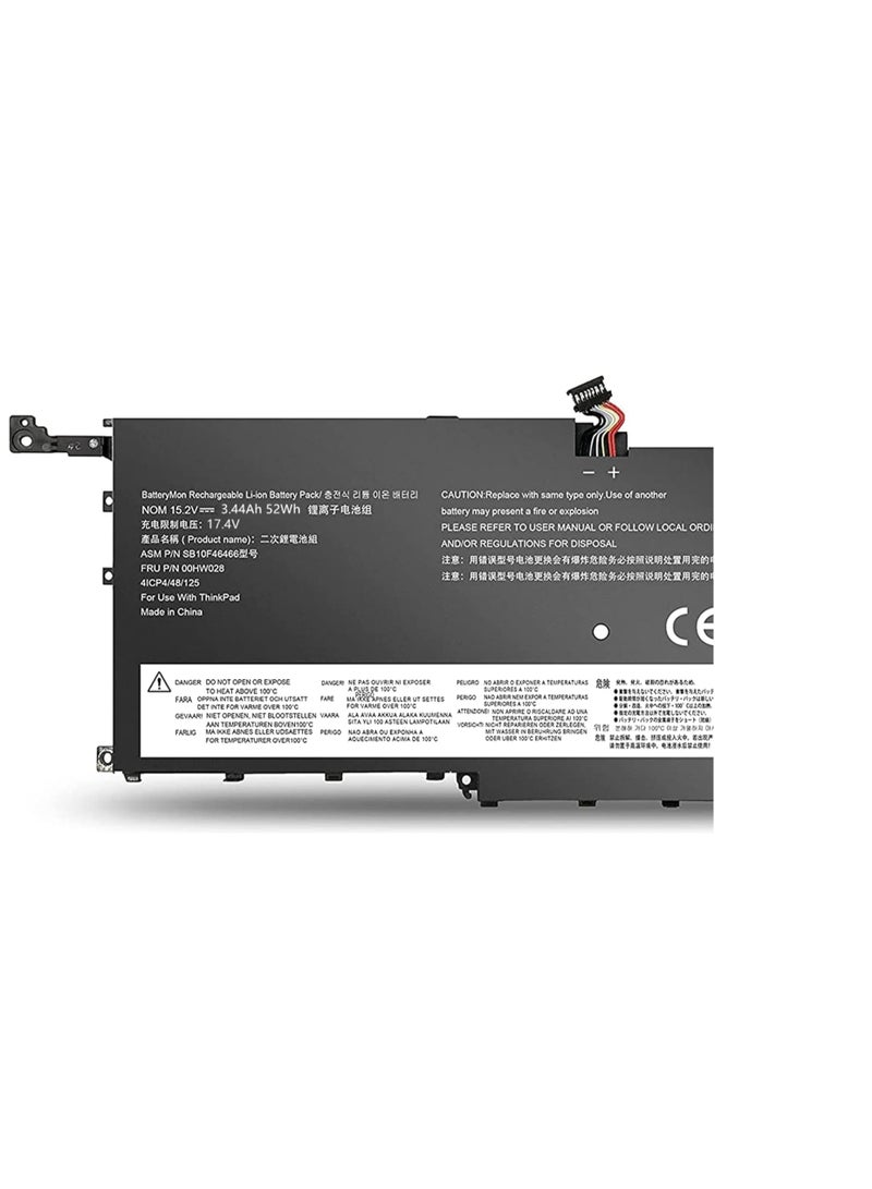 Terabyte 15.2V 52Wh 00HW028 Laptop Battery Compatible for Lenovo Thinkpad X1 Carbon 4th Gen 4 2016 ThinkPad X1 Yoga Gen1 Gen2 00HW029 01AV441 - Image 2