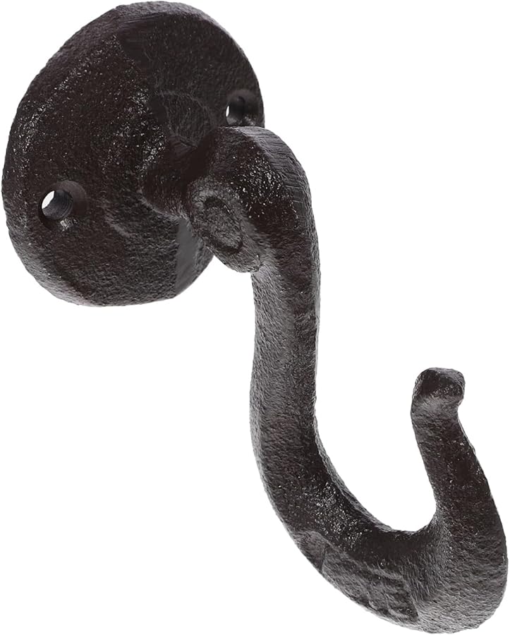 خطافات حائط من الحديد الزهر الثقيل لتنظيم أدوات المرآب بأسلوب كلاسيكي للمعلقات متعددة الاستخدامات - Image 2