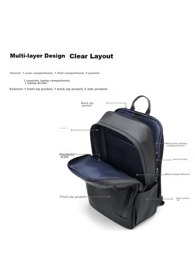 Golf Backpack For Men, Travel Backpack With Multiple Compartments, 17.3-inch Laptop Bag, Trendy Commuter Business Bag, Student Schoolbag - Image 4