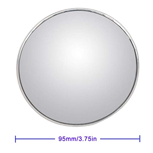 ESreake 2Pcs 3 Inch Non-Adjustable Large Stick-On Convex Blind Spot Mirror, HD Glass Big Round Rear View, Strong Adhesive for Car, Van, SUV and Trucks (3"(75mm), Frameless) - Image 4