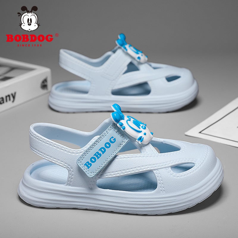 Babudou Boys Sandals 2025 Baotou Soft Sole Girls' Home Children'S Casual Slippers - Image 4