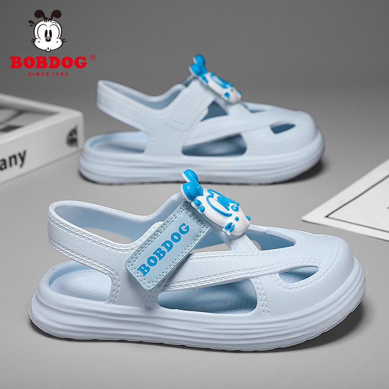 Babudou Boys Sandals 2025 Baotou Soft Sole Girls' Home Children'S Casual Slippers - Image 1