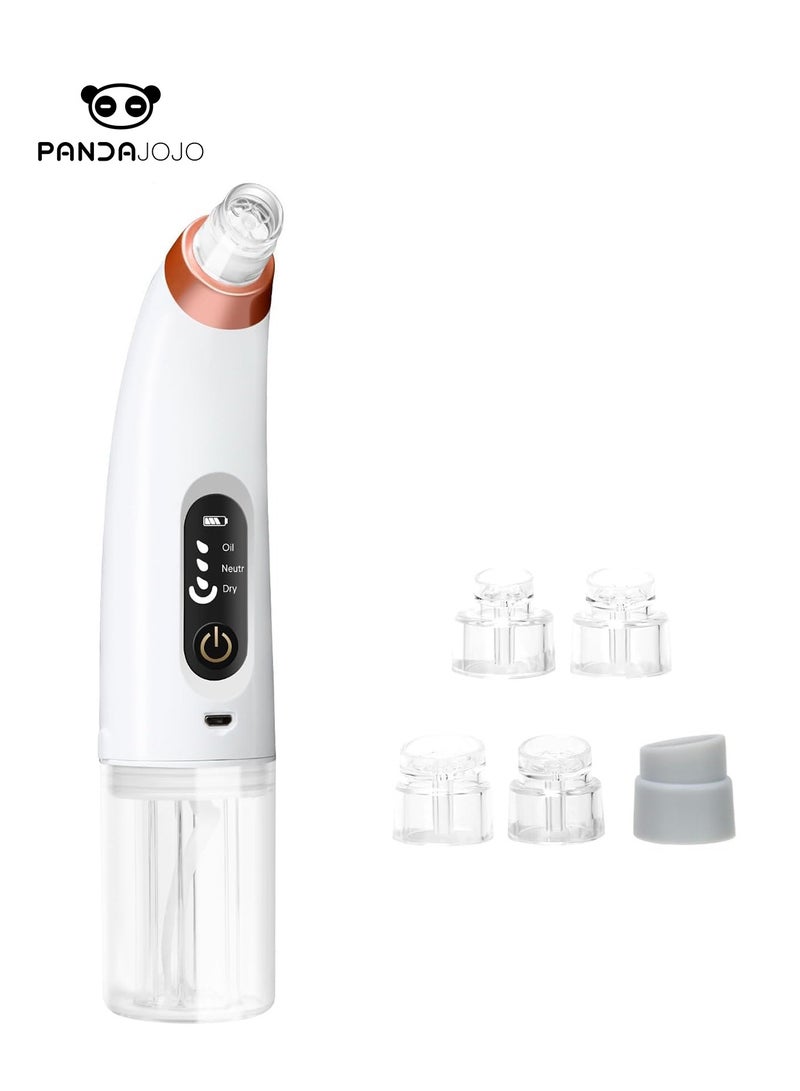 PANDA JOJO Blackhead Remover Pore Vacuum Cleaner, USB Rechargeable Water Cycle Pore Cleanser, 3 Adjustable Suction Modes, 6 Suction Prob - Image 1