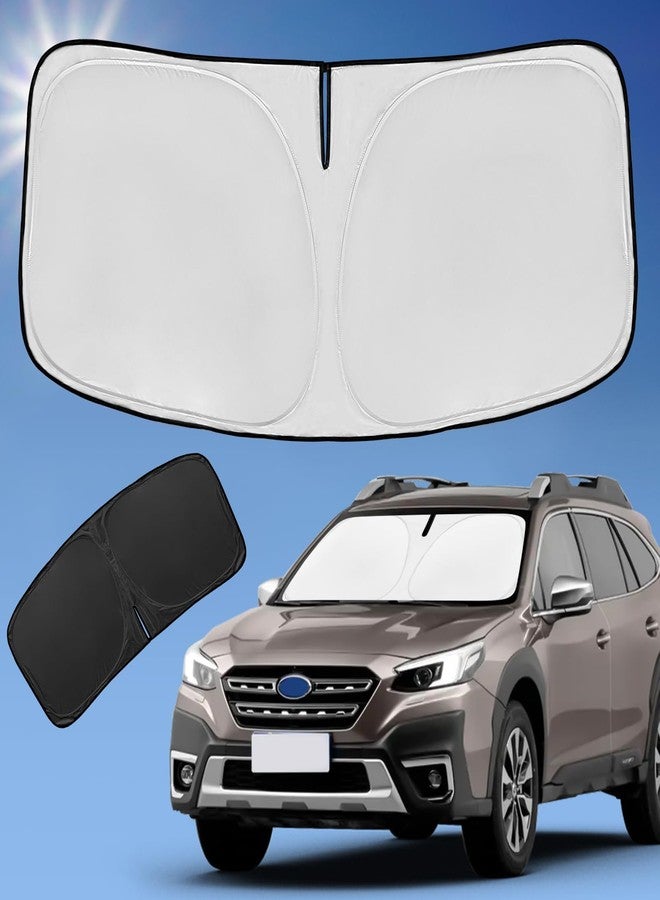 ZOIBV Sun Shade Sunshade for Subaru Outback Windshield Cover,4-Layer Front Window Shade Custom fit 2020-2024 Outback SUV,Base,Premium,Limited,Touring Sun Visor 240T Retractable Shade Car Accessories - Image 1