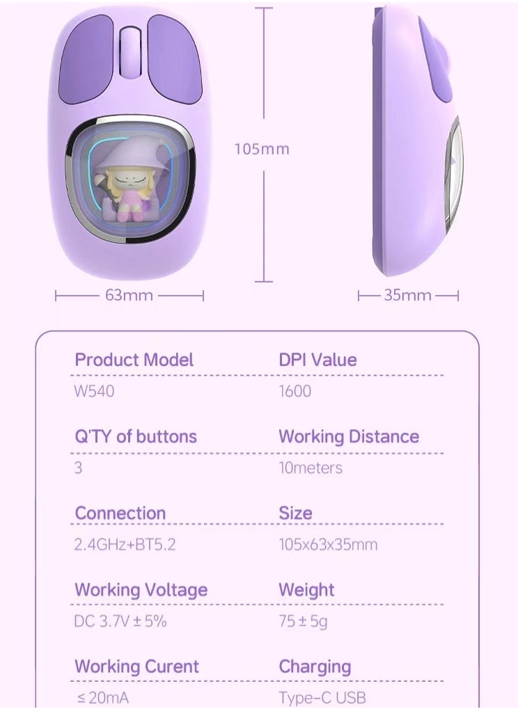 iMice - Bluetooth dual-mode charging USB wireless silent luminous mouse - Image 1