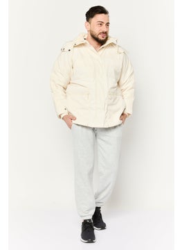adidas Originals Men Sportswear Fit Long Sleeve Outdoor Parka Jacket, Off White  - Image 2