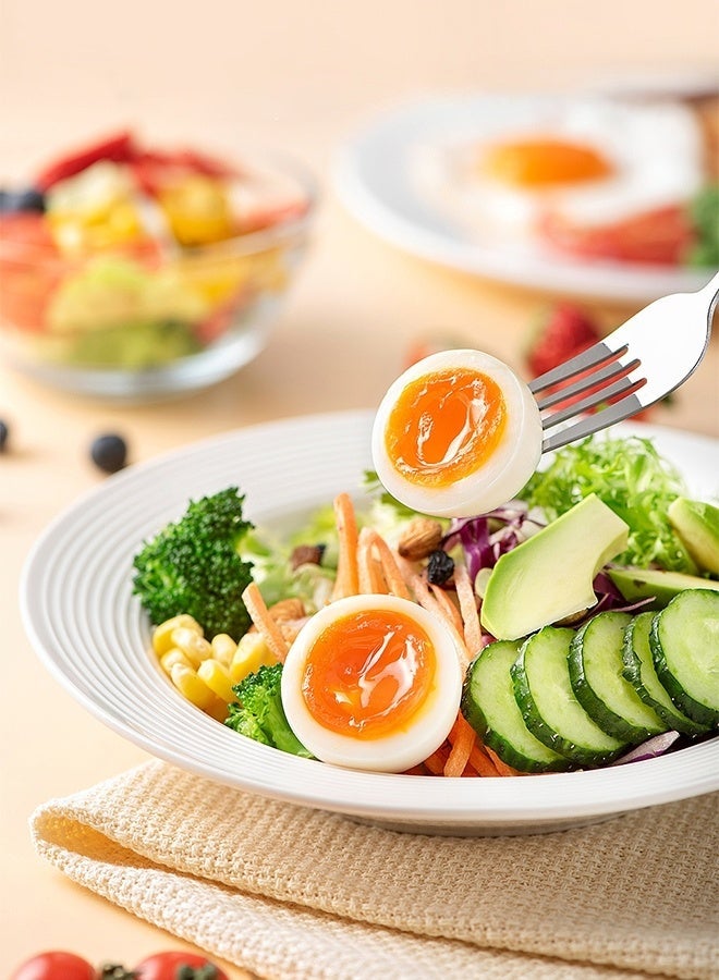 Double Layer Egg Cooker Steamer with 14-Egg Capacity, Auto Shut Off, Dry Burn Protection, One-Touch Operation, PP Material & Stainless Steel Heating Plate for Home Kitchen Use - Image 4