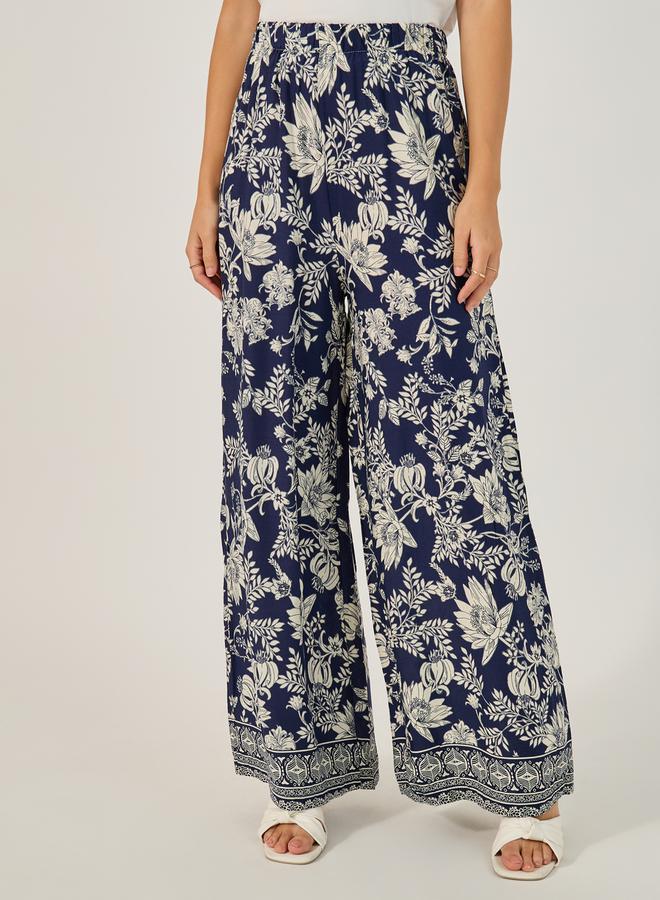 Styli Floral Print Relaxed Kimono & Pant Set - Image 5
