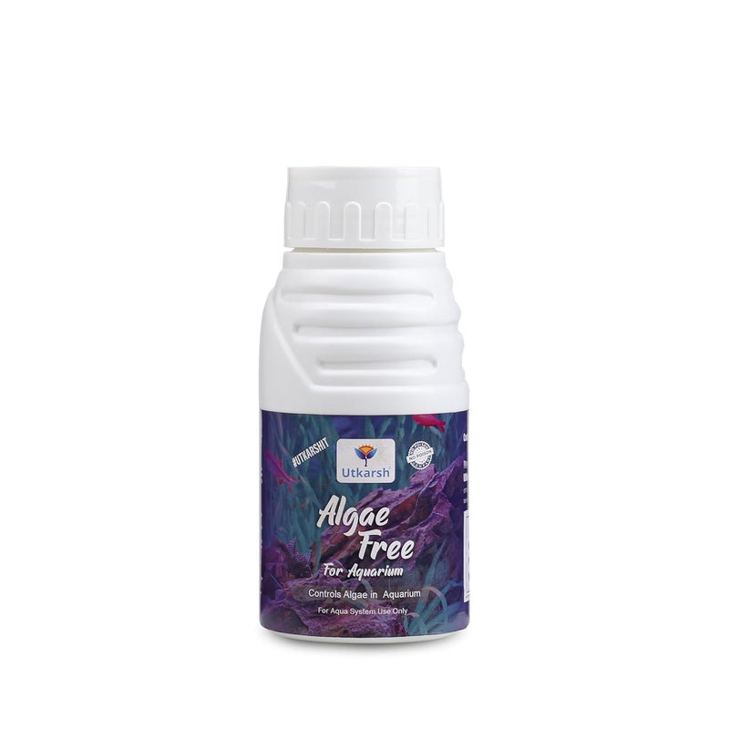 Utkarsh Algae Free for Aquarium Tank | Algae Cleaner, Liquid Algae Scraper for Fish Tank and Algae Remover | 250 ml; Pack of 1 - Image 1